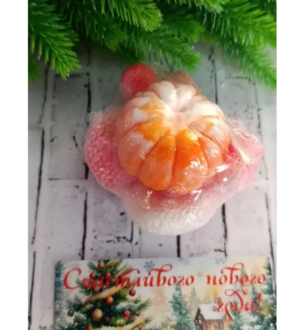 Мыло ручной работы "Мандаринка"