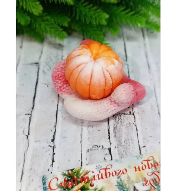 Мыло ручной работы "Мандаринка"