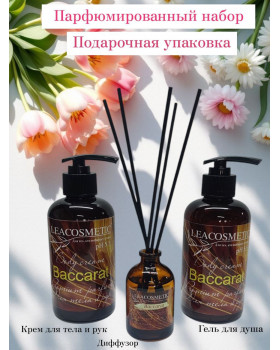 Парфюмированный гель для душа и крем по мотивам Baccarat